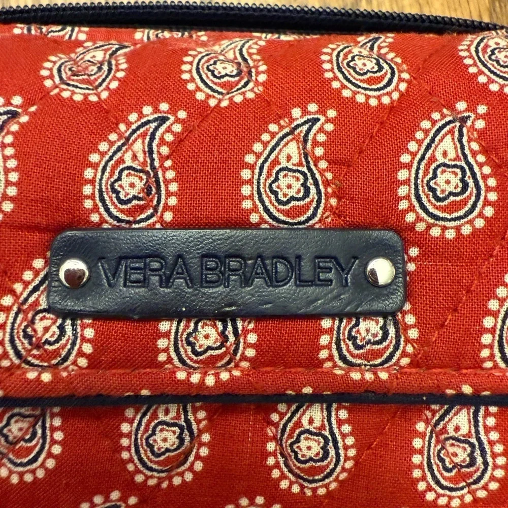Vera Bradley Red Paisley Wallet/Crossbody